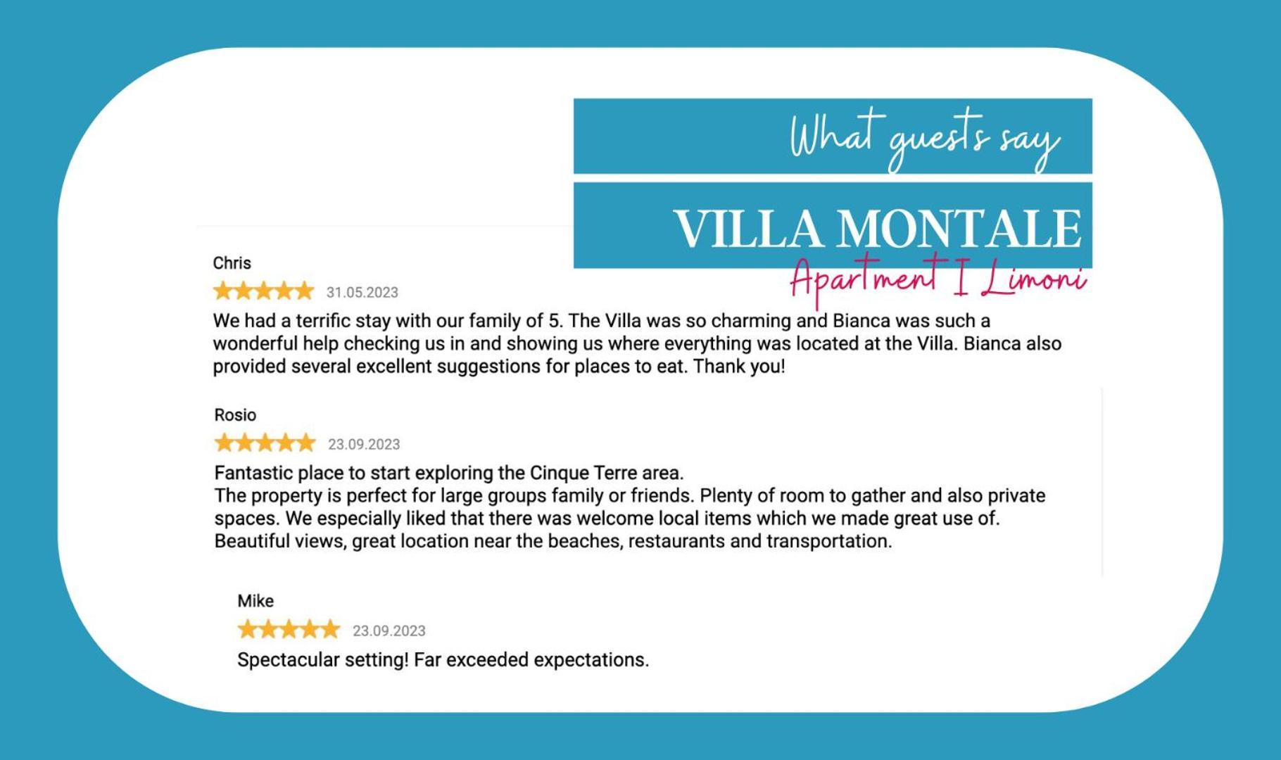 Villa Montale Apartment I Limoni Monterosso al Mare Exteriör bild